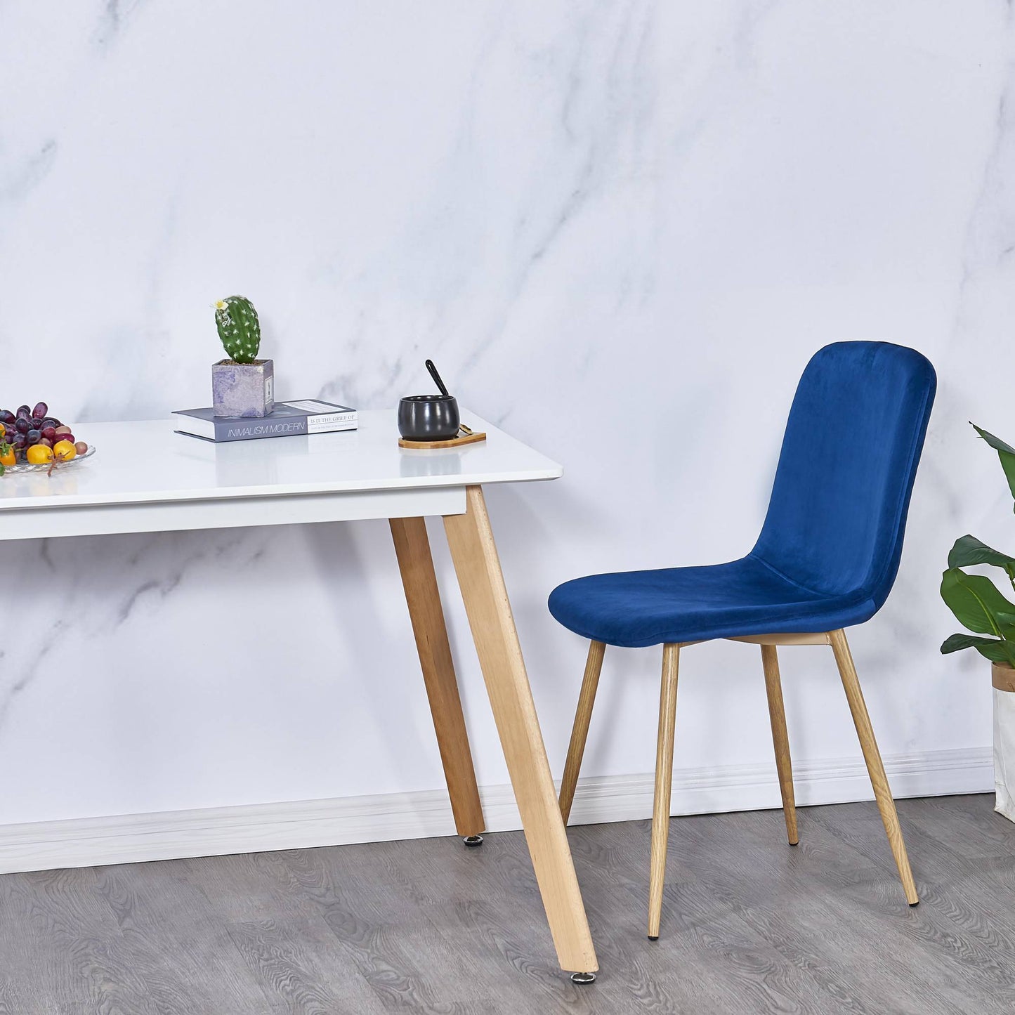 Dining Chair 4PCS(BLUE),Modern style,New technology.Suitable for restaurants, cafes, taverns, offices, living rooms, reception rooms.