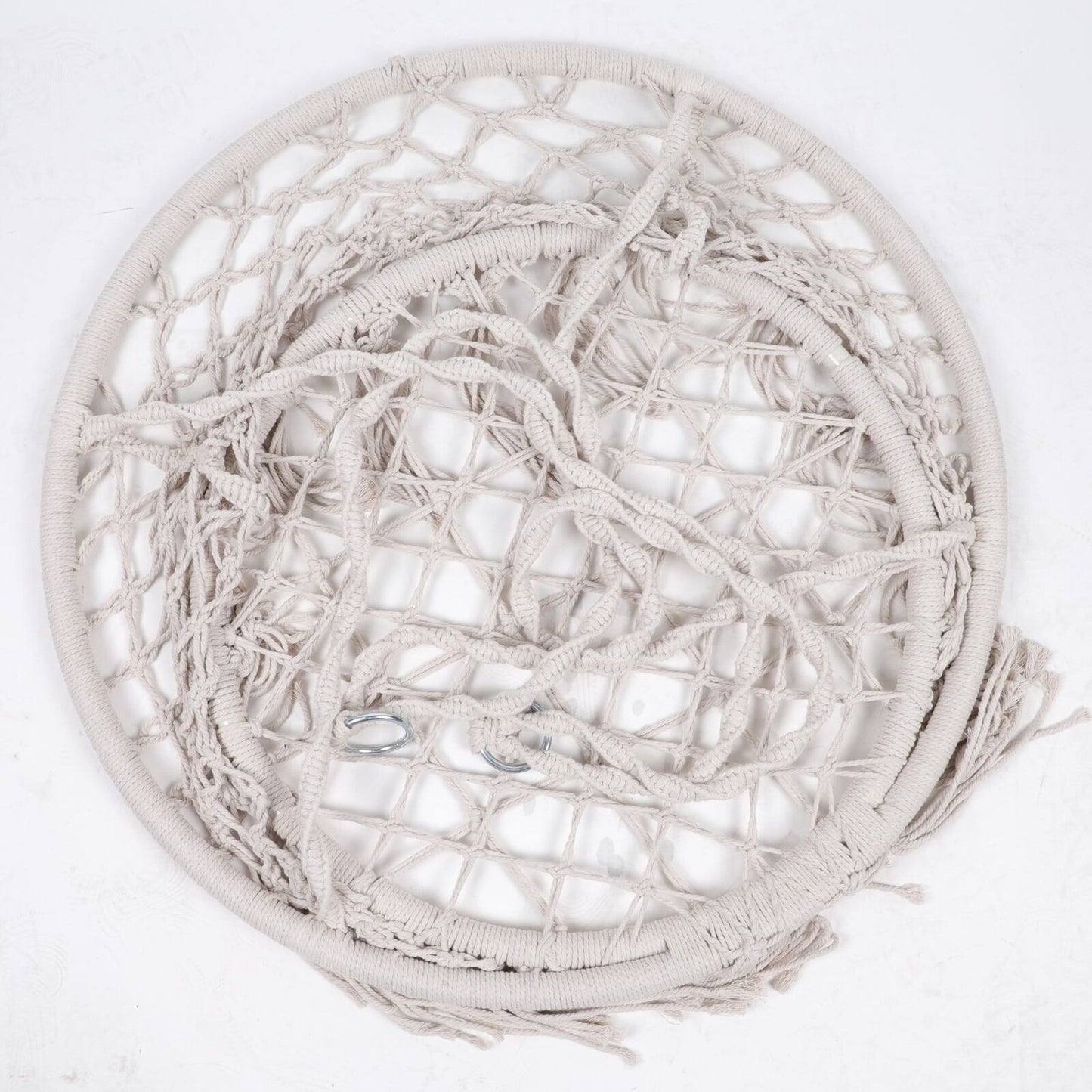 Hammock Chair Macrame Swing 330 lbs Capacity Cotton Rope