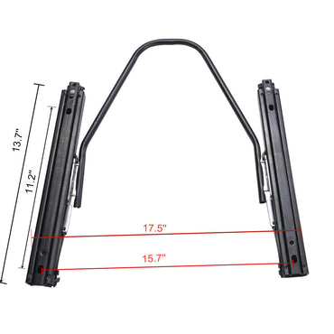 2Pcs Black Universal Racing Seats PU Leather Bucket Seats For Jeep Pickup Ford