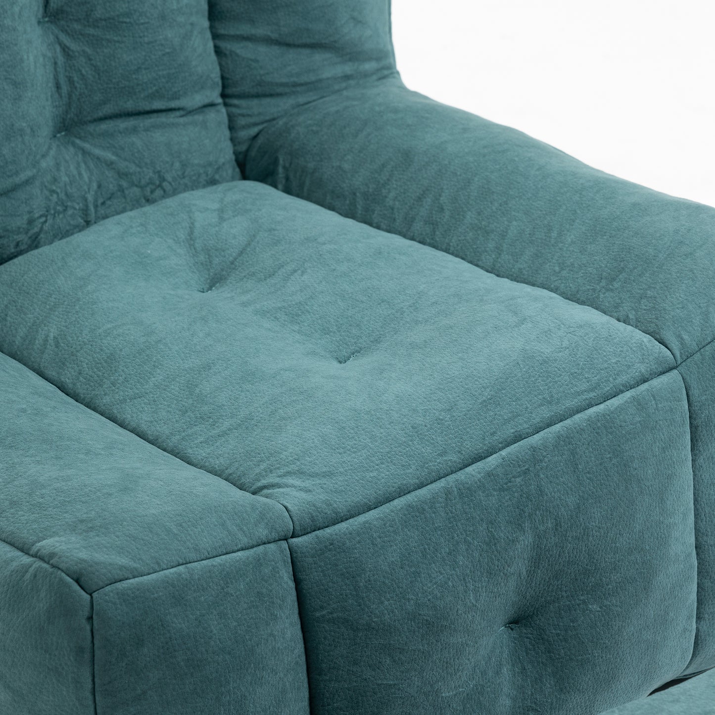 Memory Foam Bean Bag Chair with Ottoman for Adults and Kids, Soft Modern Sofa for Living Room and Bedroom