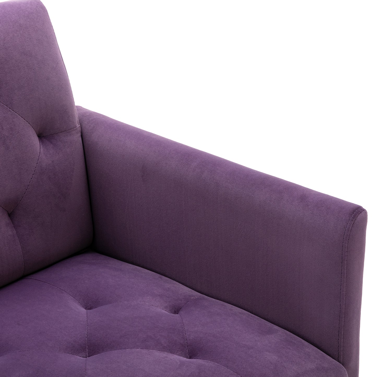 Accent Chair ,leisure single sofa with Rose Golden feet