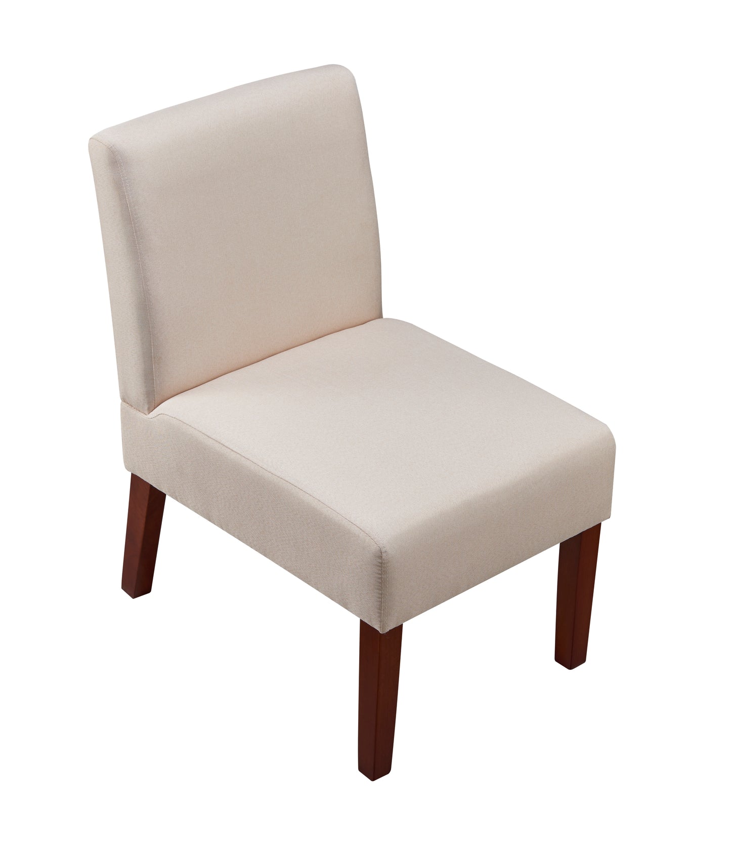 Fabric Accent Chair Set of 2 with Round Wood Table Decorative Slipper Chair for Bedroom Home Office Corner Side Chair