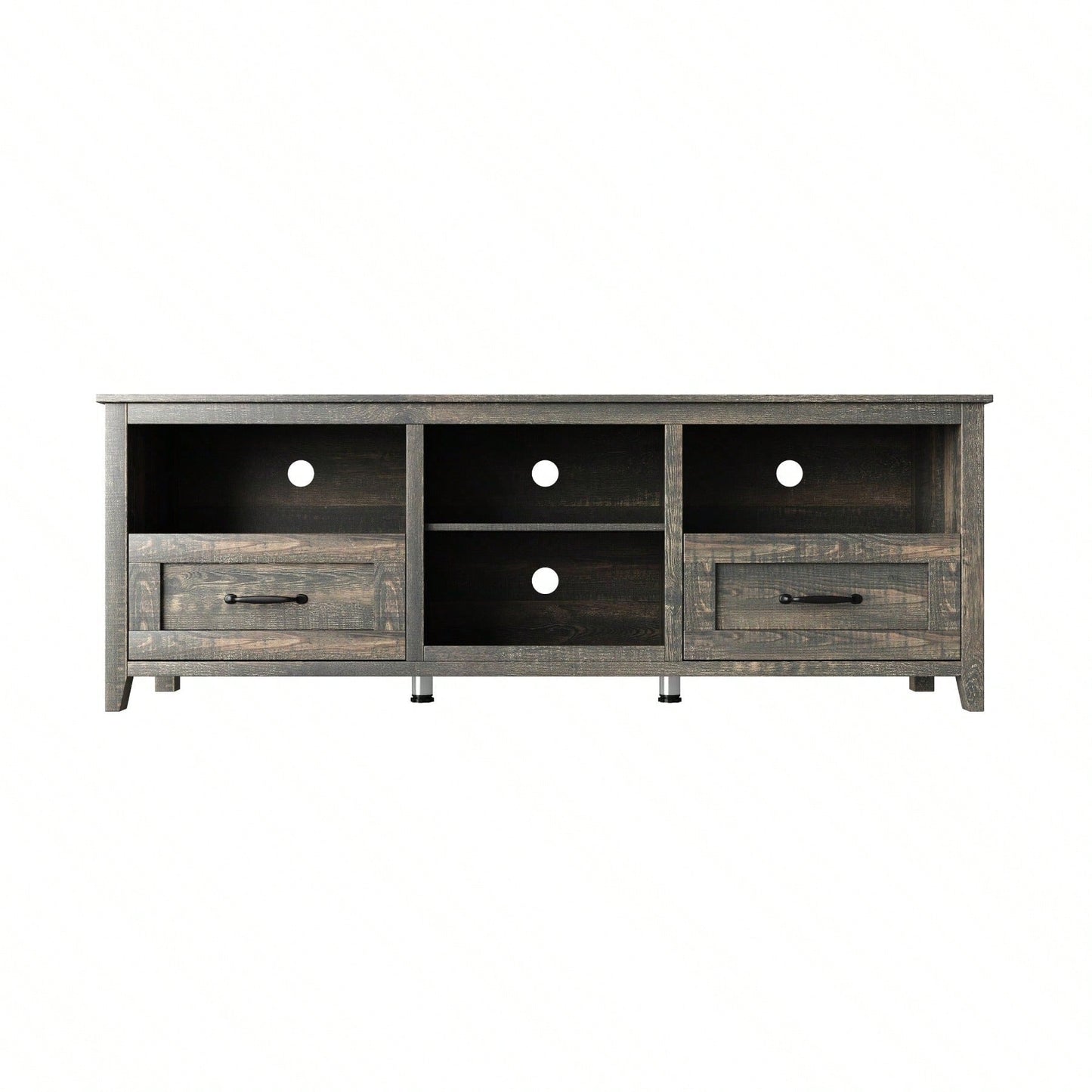 70 Inch Length TV Stand For Living Room And Bedroom, With 2 Drawers And 4 High-Capacity Storage Compartment