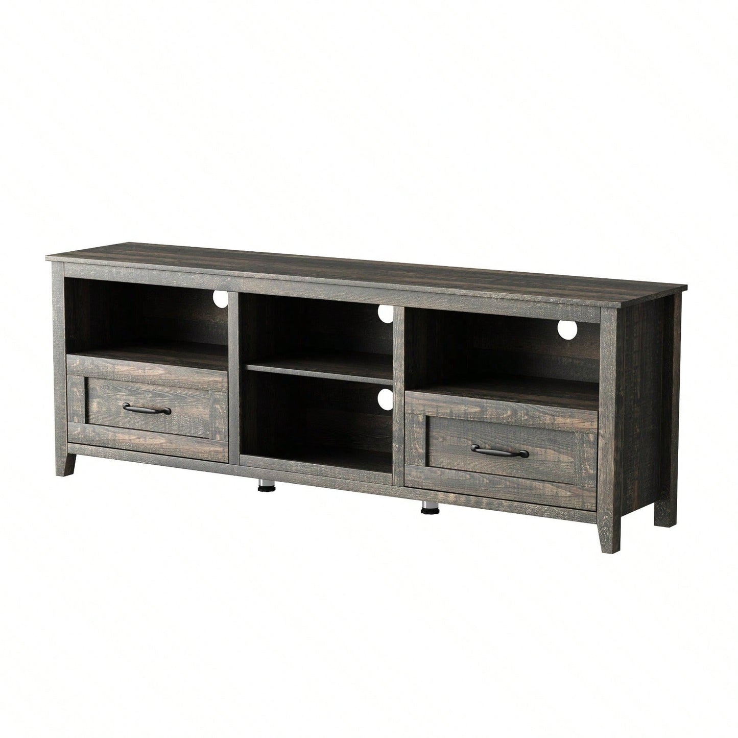 70 Inch Length TV Stand For Living Room And Bedroom, With 2 Drawers And 4 High-Capacity Storage Compartment