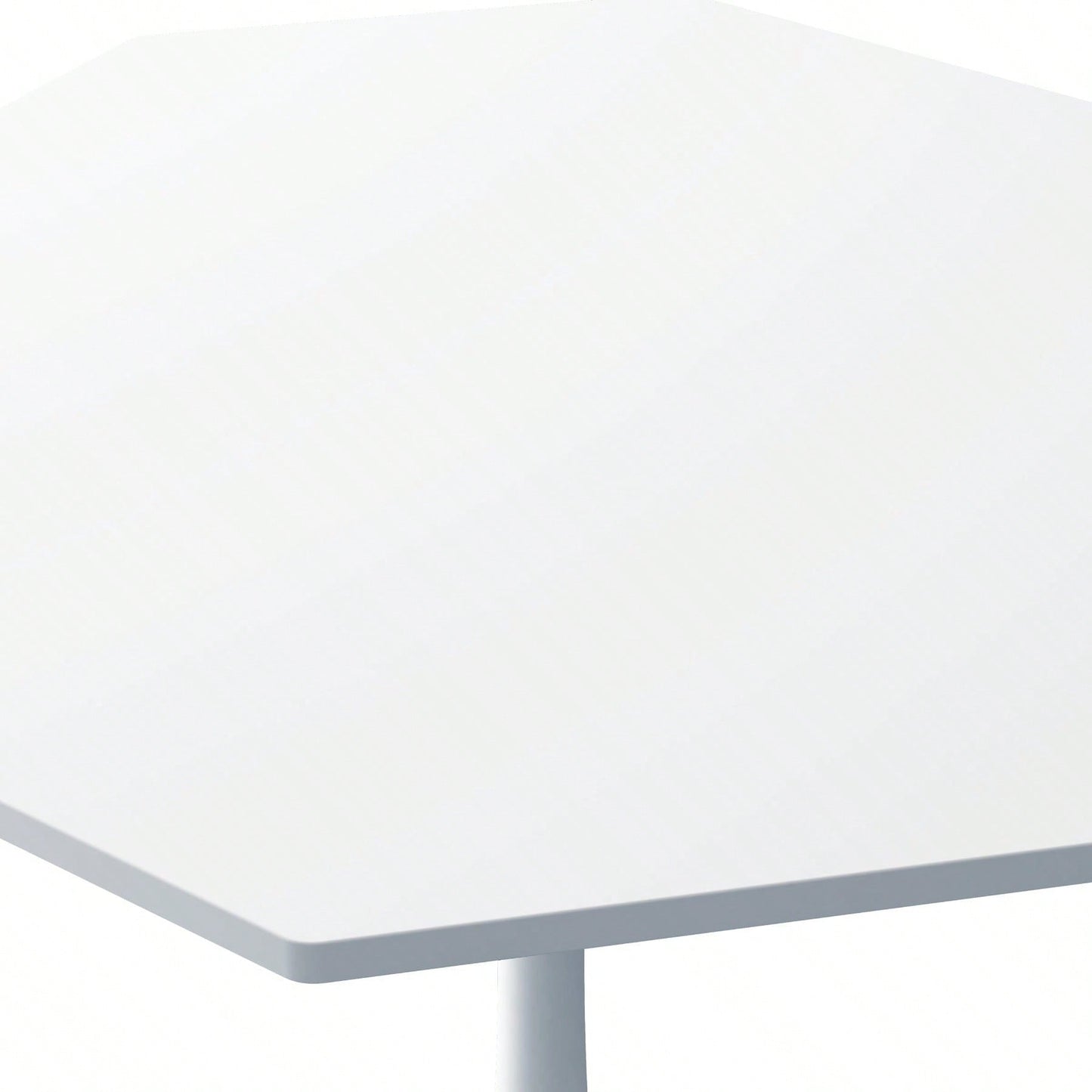 Modern Octagonal Coffee Table With Printed Black Marble Table Top,Metal Base, For Dining Room, Kitchen, Living Room