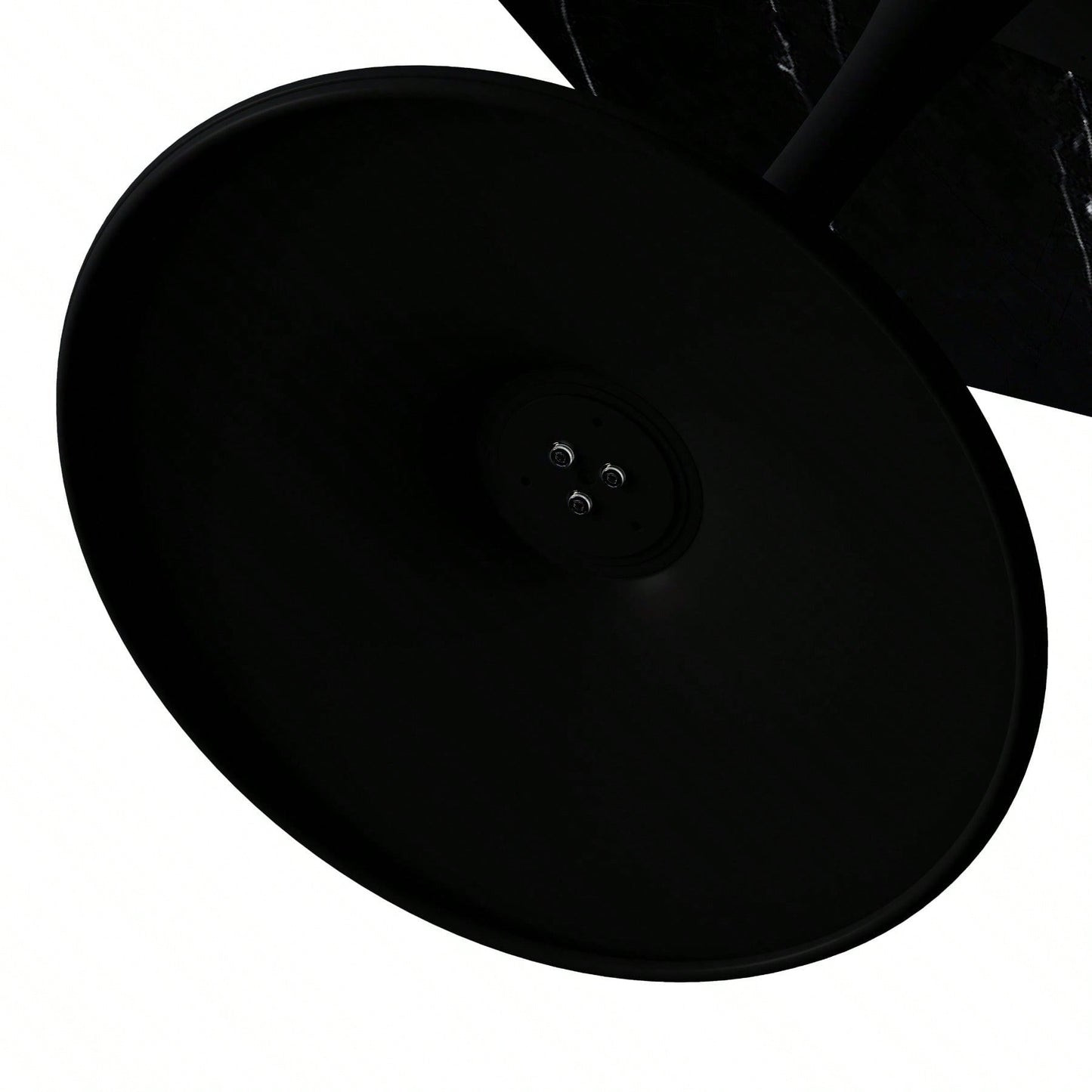 Modern Octagonal Coffee Table With Printed Black Marble Table Top,Metal Base, For Dining Room, Kitchen, Living Room