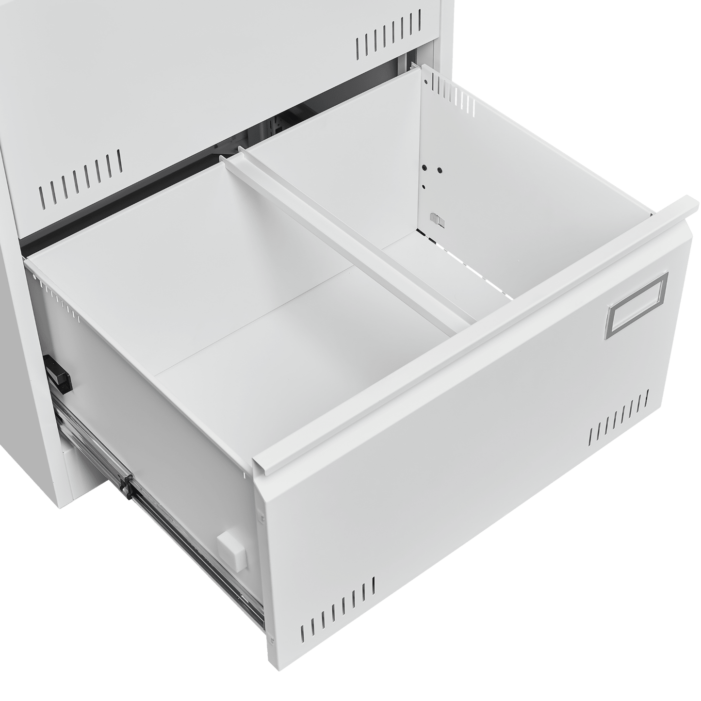 Widened 3 Drawer White Locking File Cabinet for Home Office Legal Letter A4 F4 Storage
