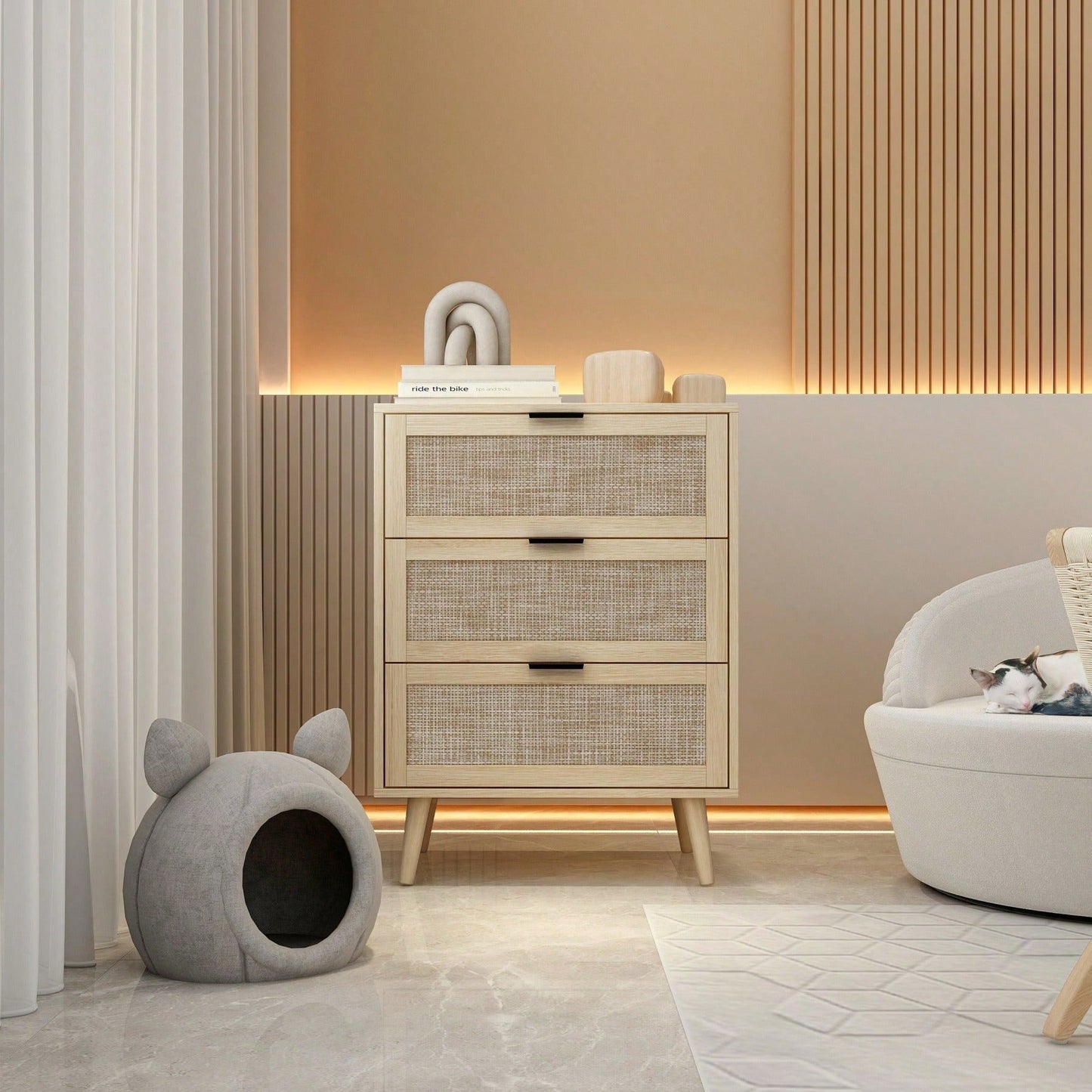 Drawer Cabinet, Suitable For Bedroom, Living Room, Study