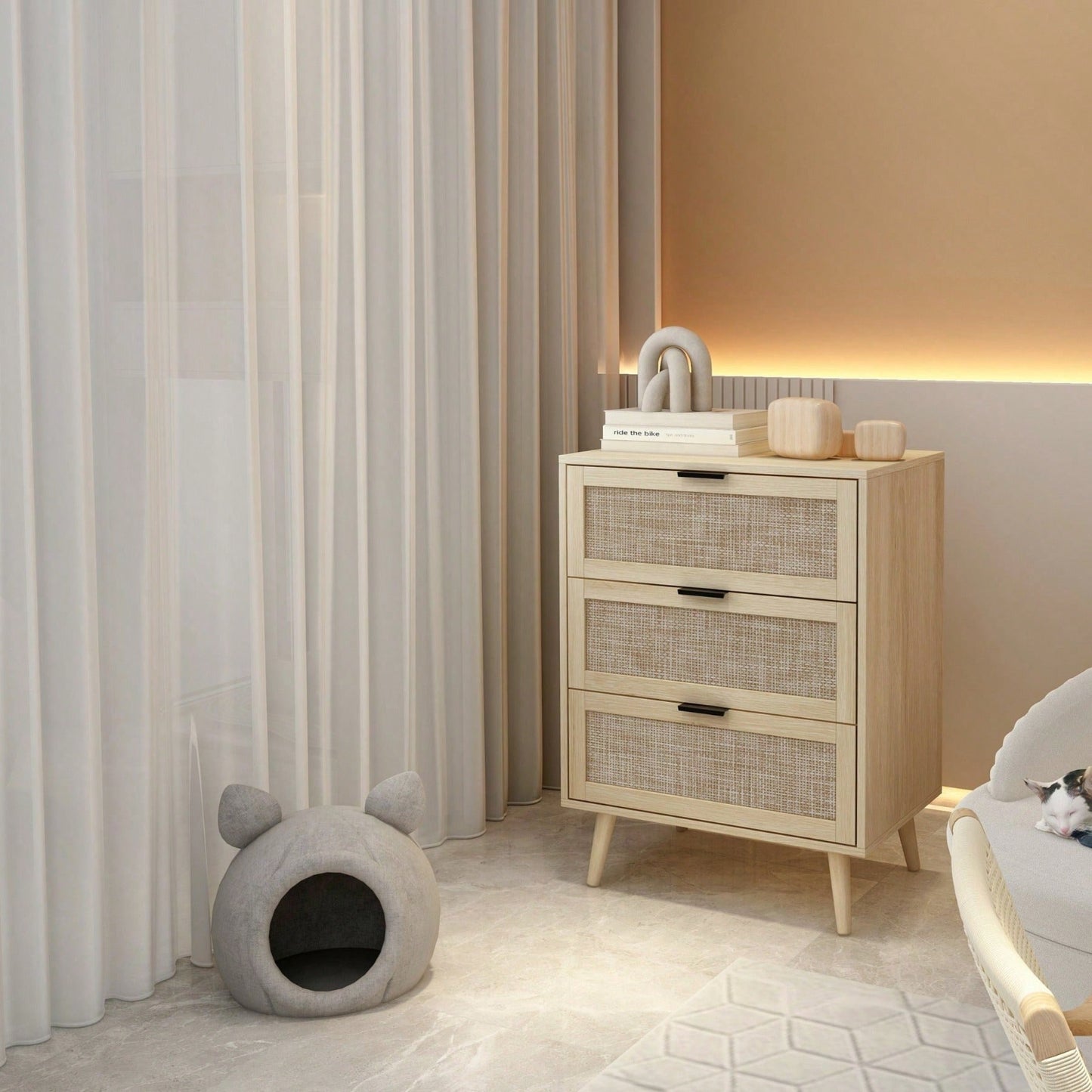 Drawer Cabinet, Suitable For Bedroom, Living Room, Study