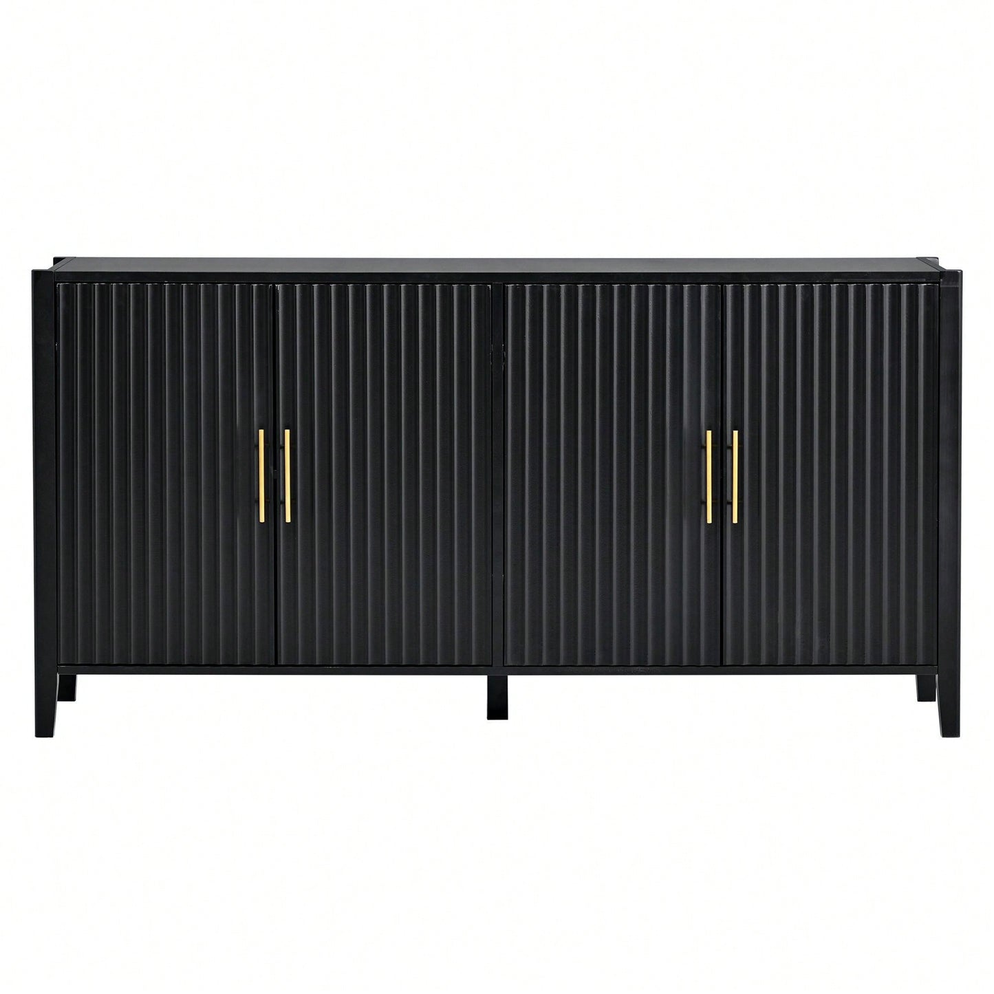 Accent Storage Cabinet Sideboard Wooden Cabinet With Metal Handles For Hallway, Entryway, Living Room, Bedroom