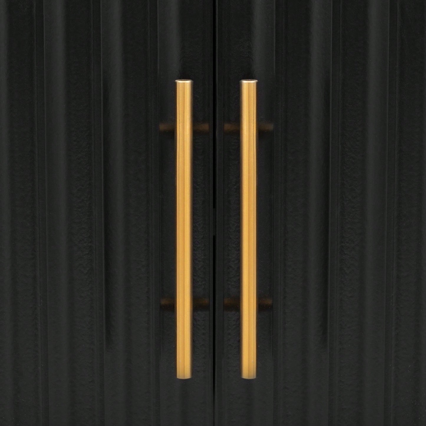 Three-Door Storage Cabinet With Metal Handles, Suitable For Corridors, Entrances, Living Rooms, And Bedrooms