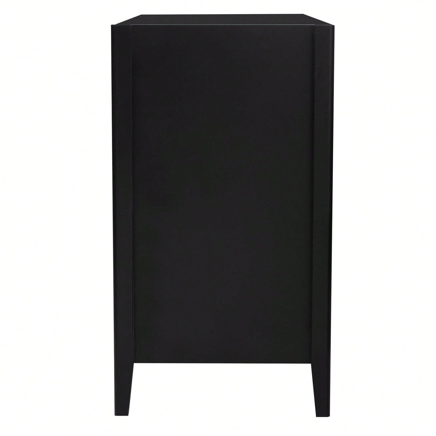 Three-Door Storage Cabinet With Metal Handles, Suitable For Corridors, Entrances, Living Rooms, And Bedrooms