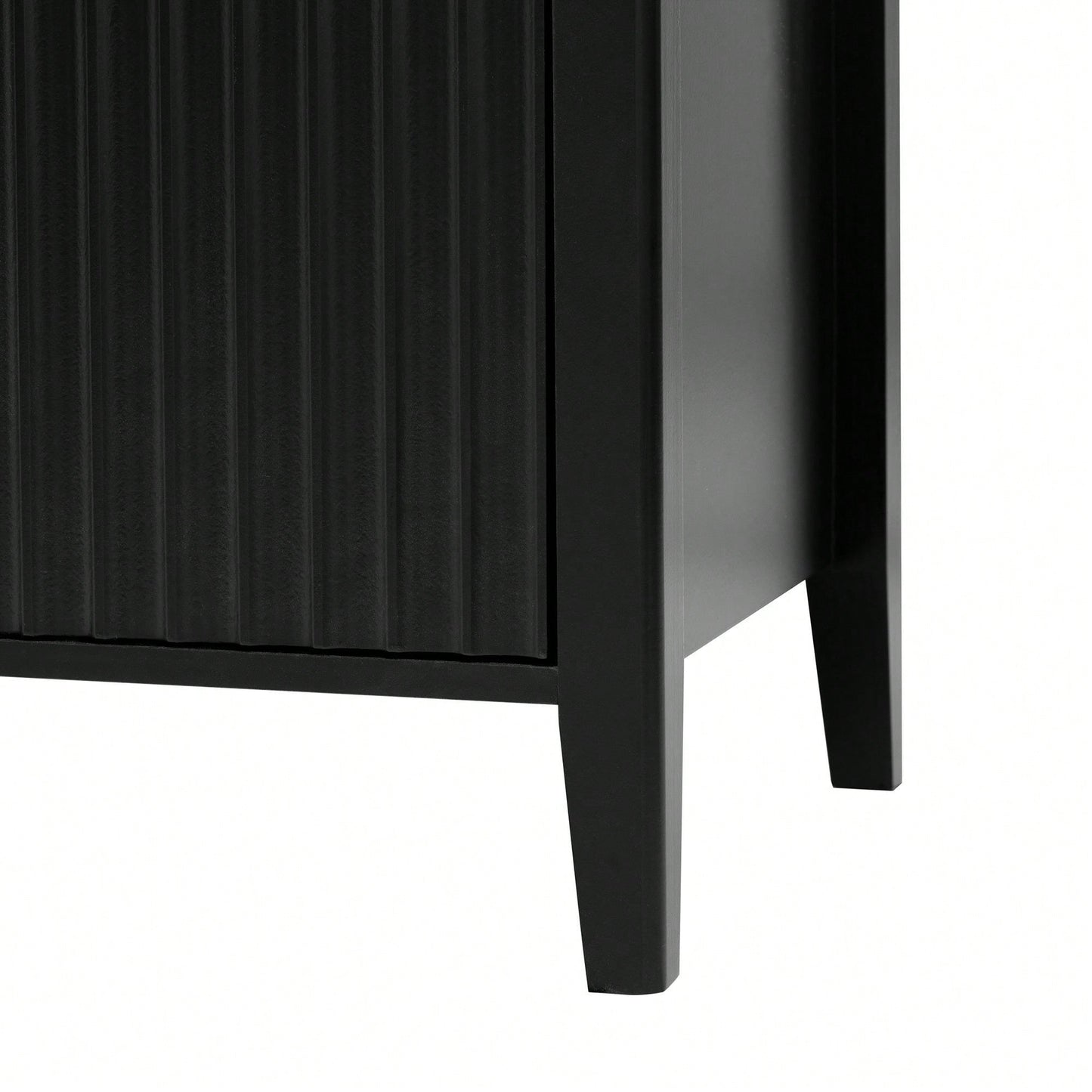 Three-Door Storage Cabinet With Metal Handles, Suitable For Corridors, Entrances, Living Rooms, And Bedrooms