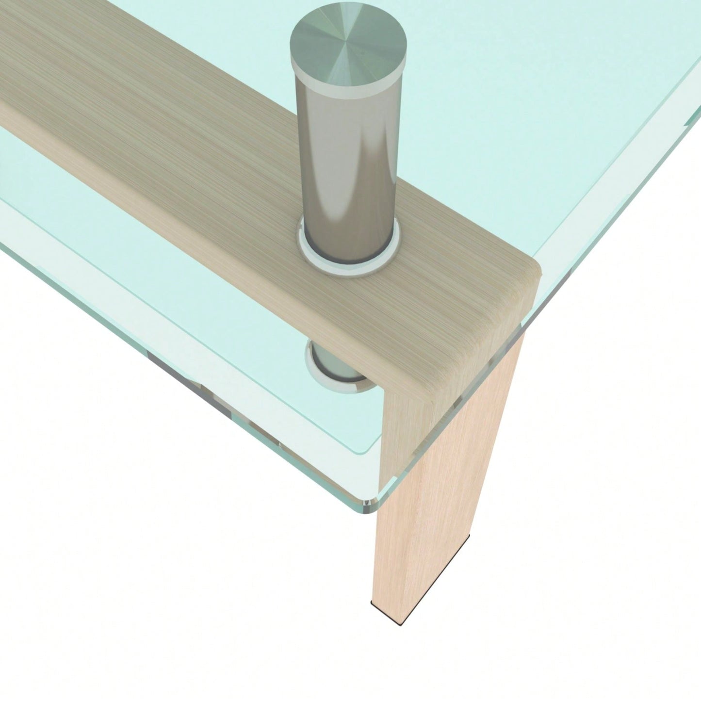 Rectangle Glass Coffee Table, Clear Coffee Table Modern Side Center Tables For Living Room Living Room Furniture