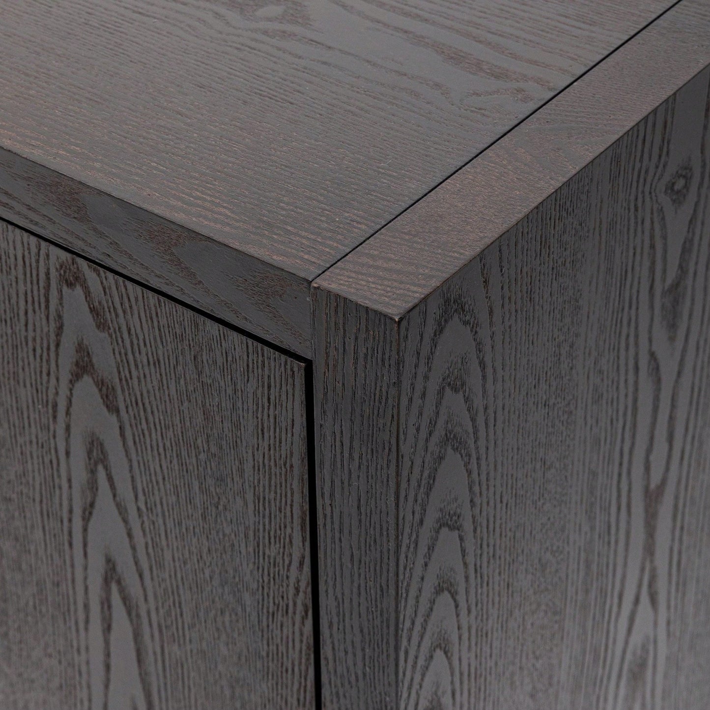 Storage Cabinet Sideboard Wooden Cabinet With 4 Metal Handles ,4 Shelves And 4 Doors For Hallway, Entryway, Living Room