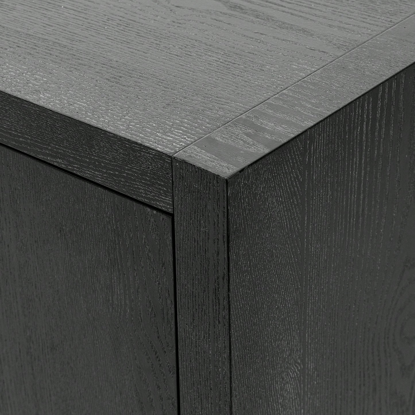 Storage Cabinet Sideboard Wooden Cabinet With 4 Metal Handles ,4 Shelves And 4 Doors For Hallway, Entryway, Living Room