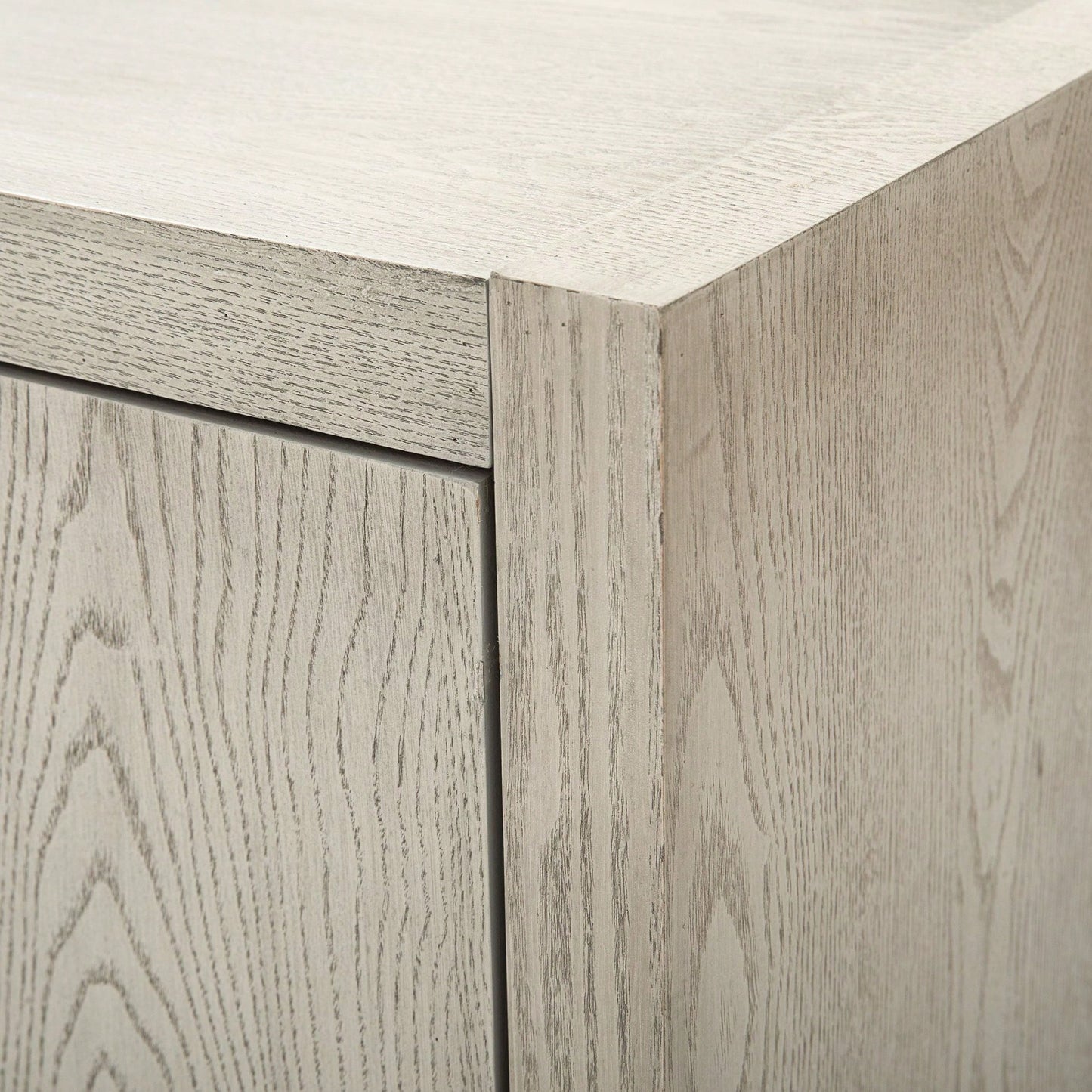 Storage Cabinet Sideboard Wooden Cabinet With 4 Metal Handles ,4 Shelves And 4 Doors For Hallway, Entryway, Living Room