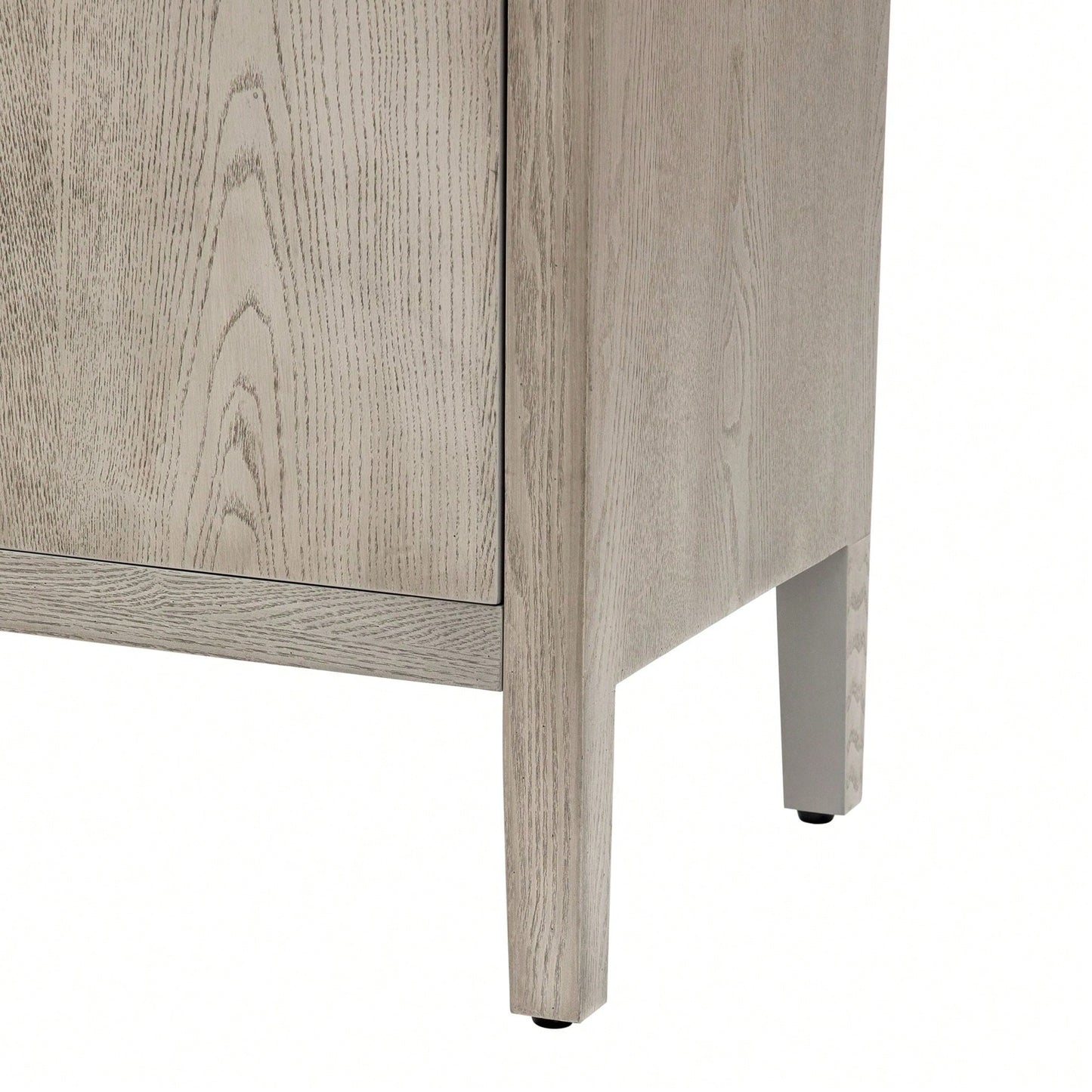 Storage Cabinet Sideboard Wooden Cabinet With 4 Metal Handles ,4 Shelves And 4 Doors For Hallway, Entryway, Living Room