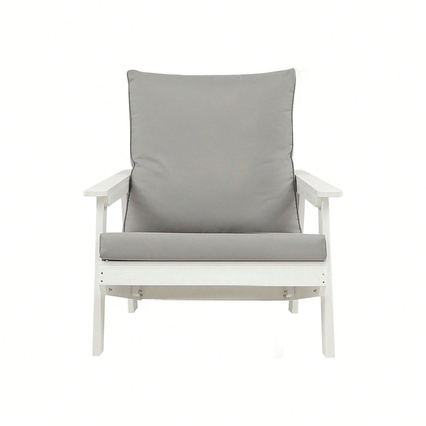 All-Weather Outdoor Single Sofa With Cushion, Sofa Set For Porch, Poolside, Terrace, And Yard Armchair