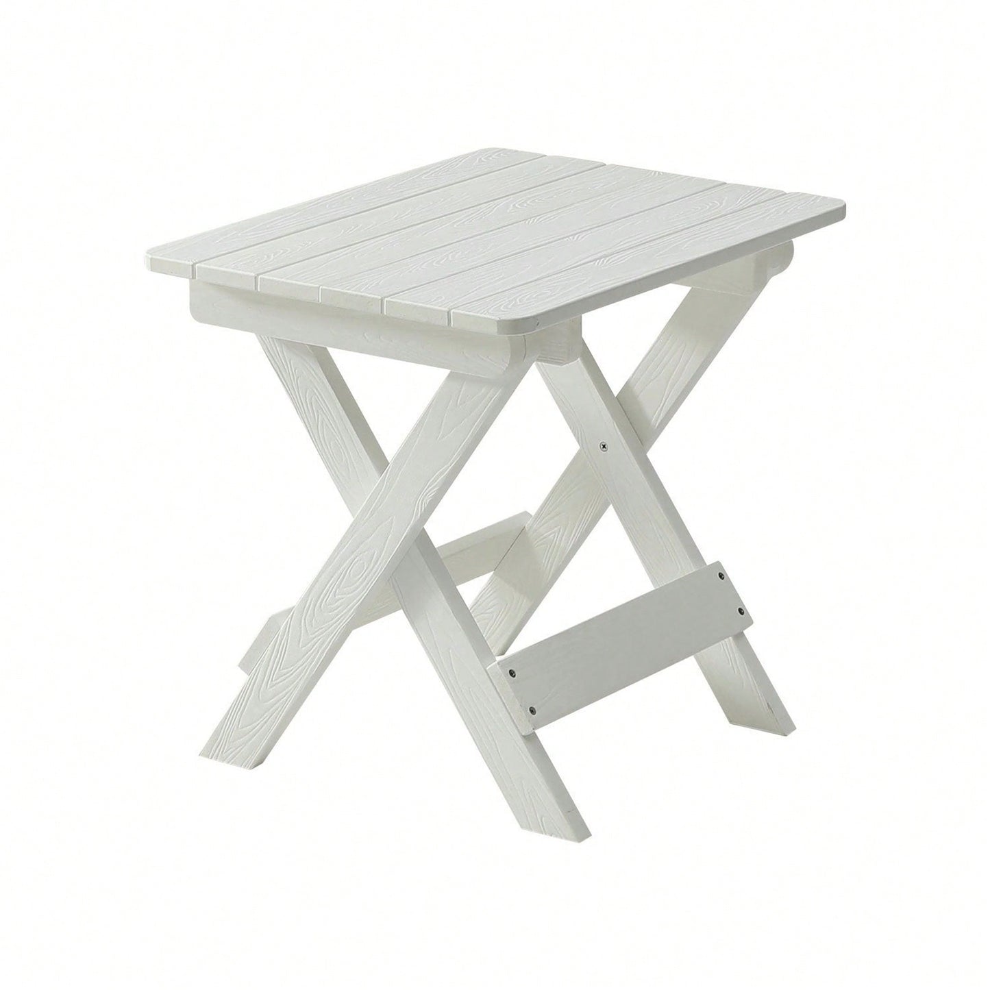 Foldable Small Table And Chair Set With 2 Chairs And Rectangular Table