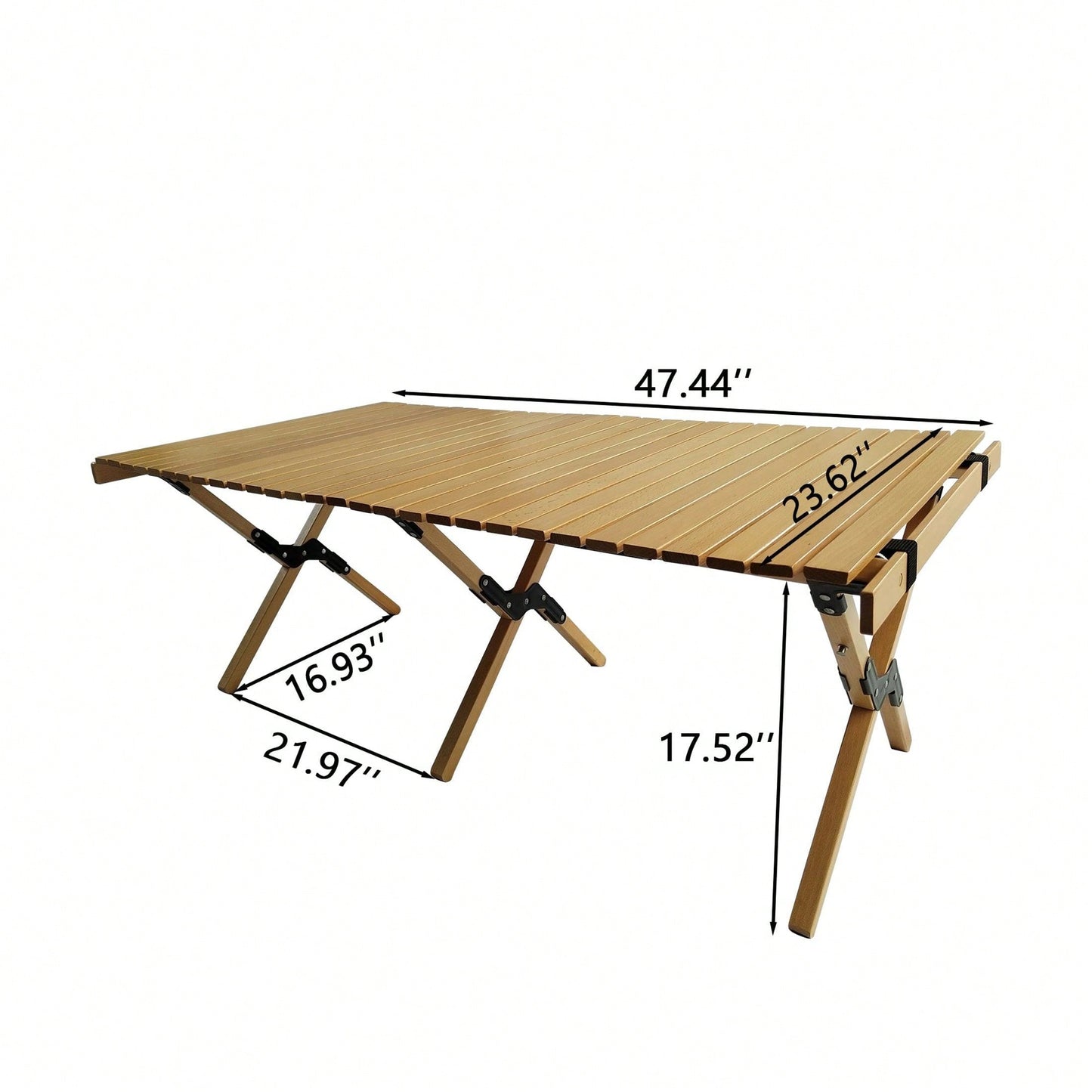 Multi-Function Wooden Foldable Portable Patio Dining Table, Indoor And Outdoor Universal