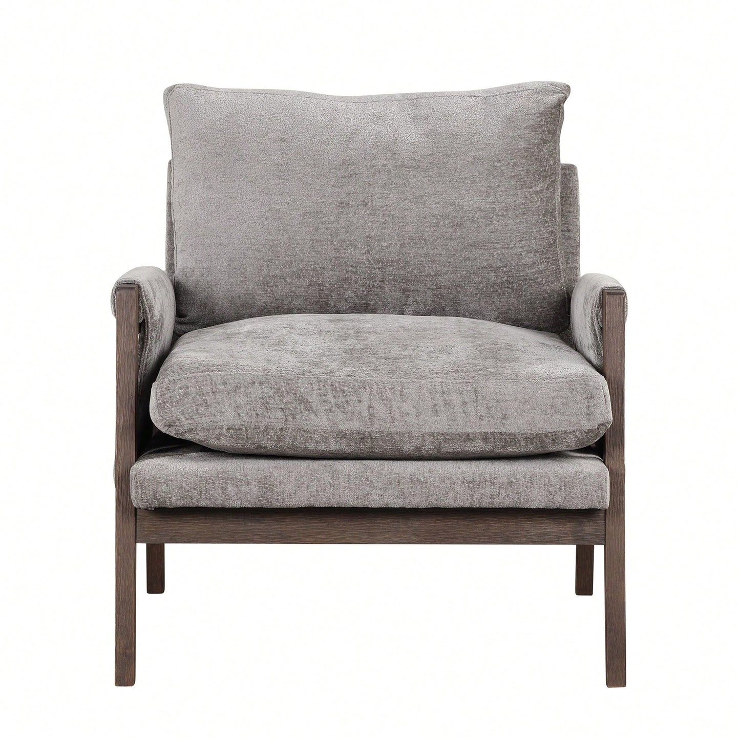 Mid-Century Modern Velvet Accent Chair,Leisure Chair With Solid Wood And Thick Seat Cushion For Living Room,Bedroom,Studio
