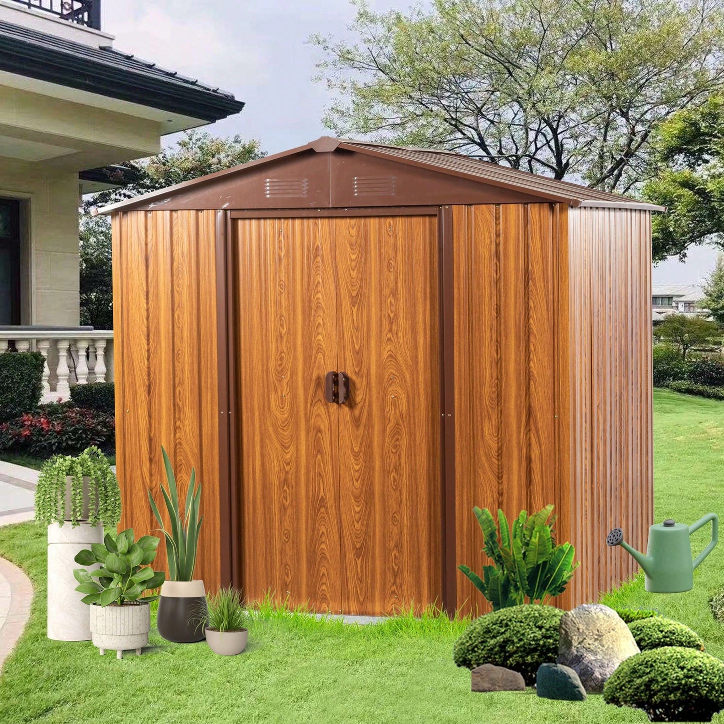 6 Ft. W X 6 Ft. D Metal Storage Shed