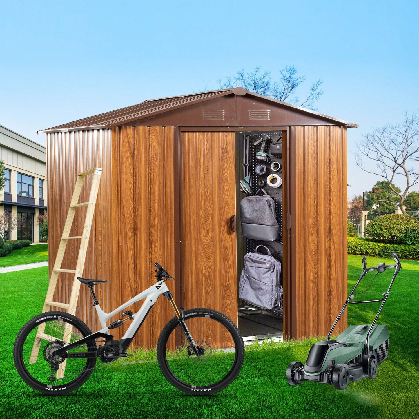 6 Ft. W X 6 Ft. D Metal Storage Shed