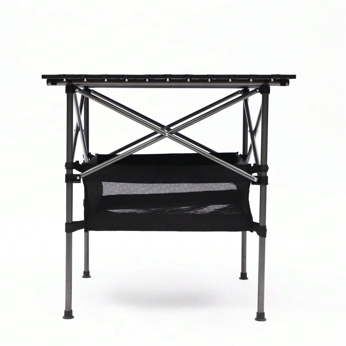 Lightweight Aluminum Roll-Up Folding Table with Carrying Bag for Camping Picnics BBQs and Outdoor Activities