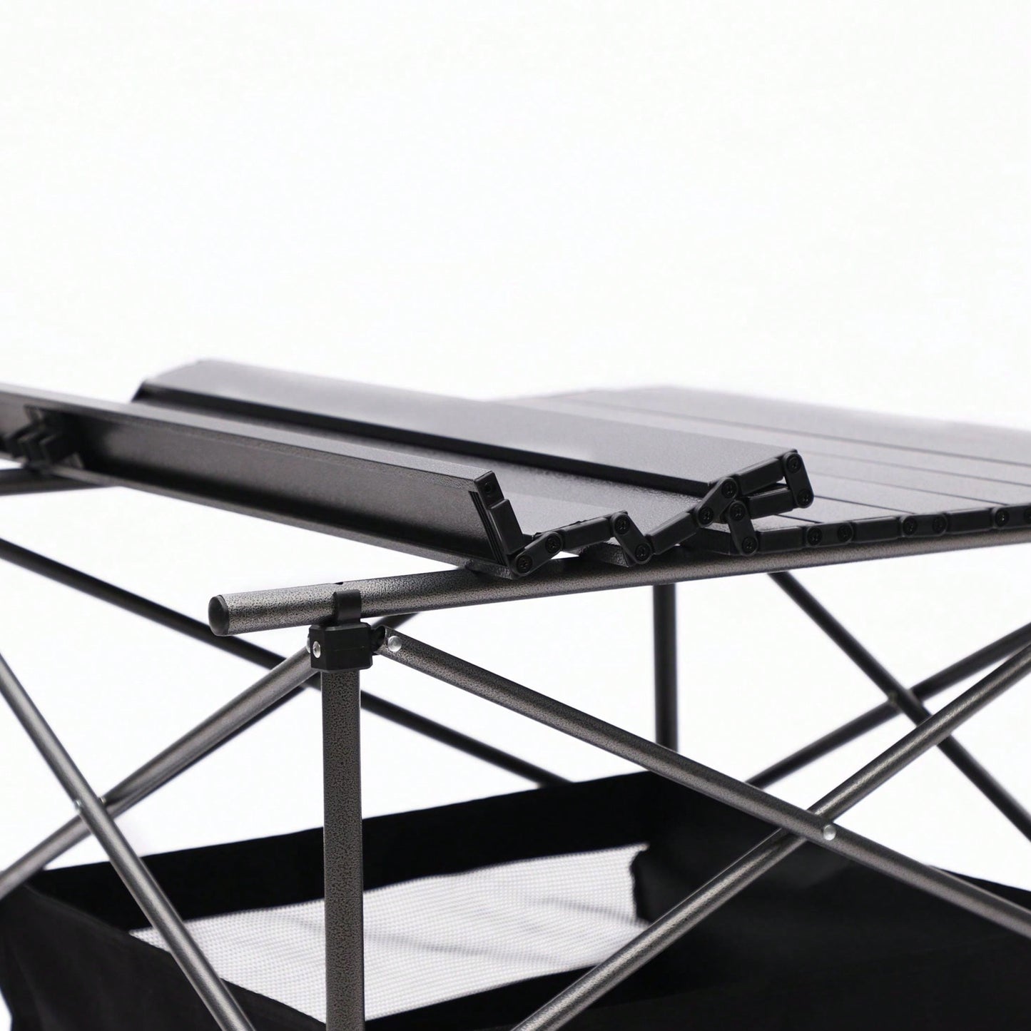 Lightweight Aluminum Roll-Up Folding Table with Carrying Bag for Camping Picnics BBQs and Outdoor Activities
