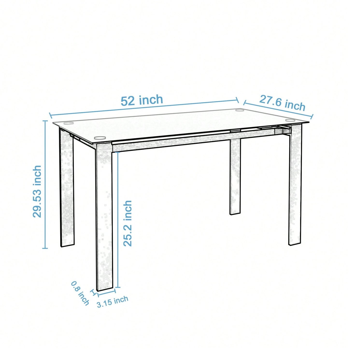 Safety And Easy To Clean,Multi-Function Table For Dining And Living Room