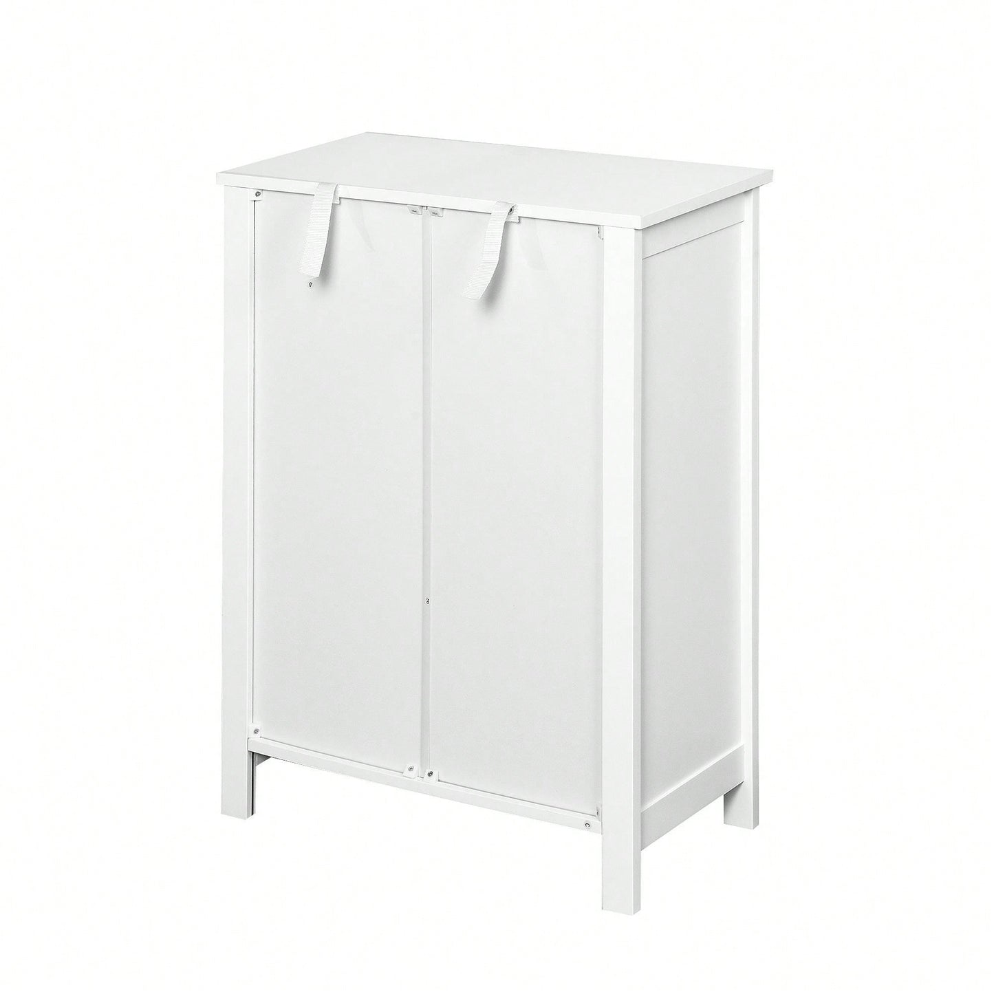 Bathroom Floor Storage Cabinet With Double Door Adjustable Shelf