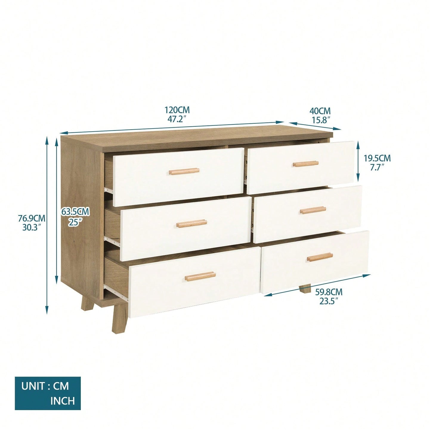 Solid Wood Buffet Sideboard Storage Cabinet Console Table for Dining Room Living Room Kitchen Hallway