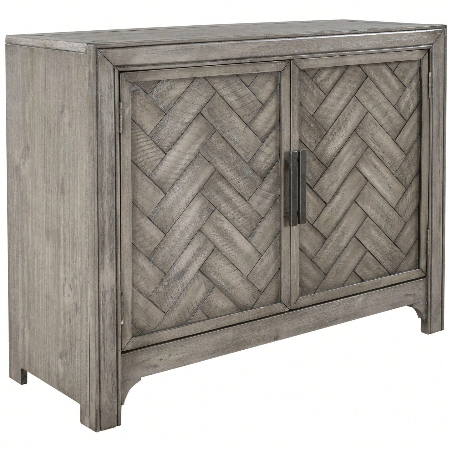 40'' Modern Cabinets With Unique Design Doors With 1 Adjustable Shelves,Suitable For Multiple Rooms Such As Living Room And Study Room