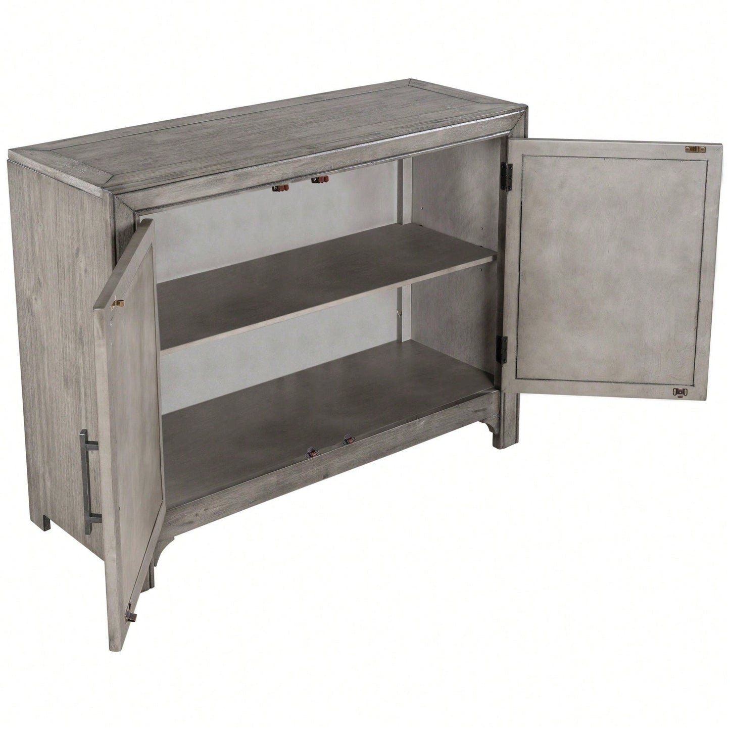 40'' Modern Cabinets With Unique Design Doors With 1 Adjustable Shelves,Suitable For Multiple Rooms Such As Living Room And Study Room