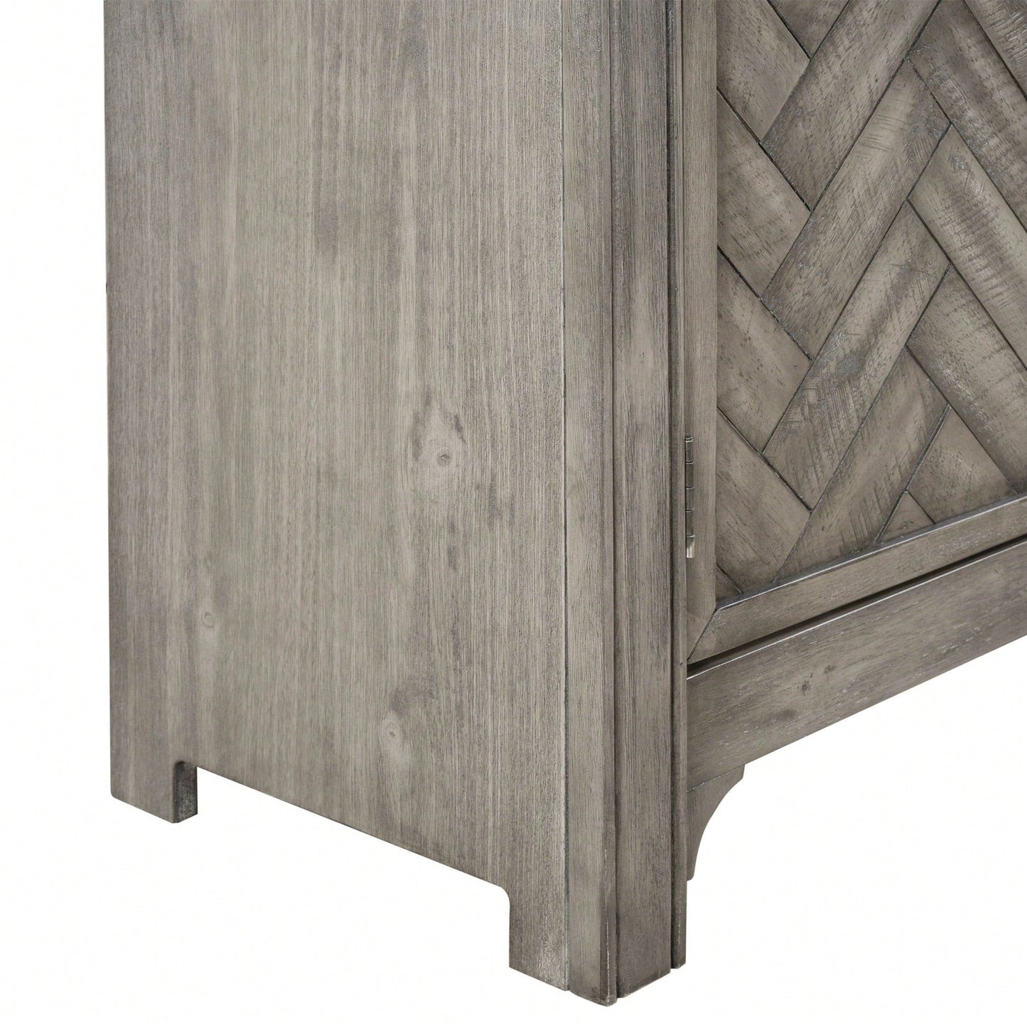 40'' Modern Cabinets With Unique Design Doors With 1 Adjustable Shelves,Suitable For Multiple Rooms Such As Living Room And Study Room