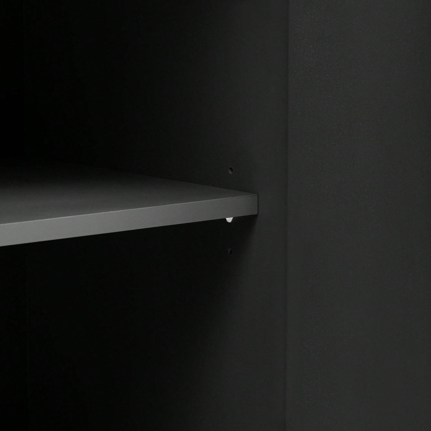 Simple Storage Cabinet With Solid Wood Veneer And Metal Leg Frame