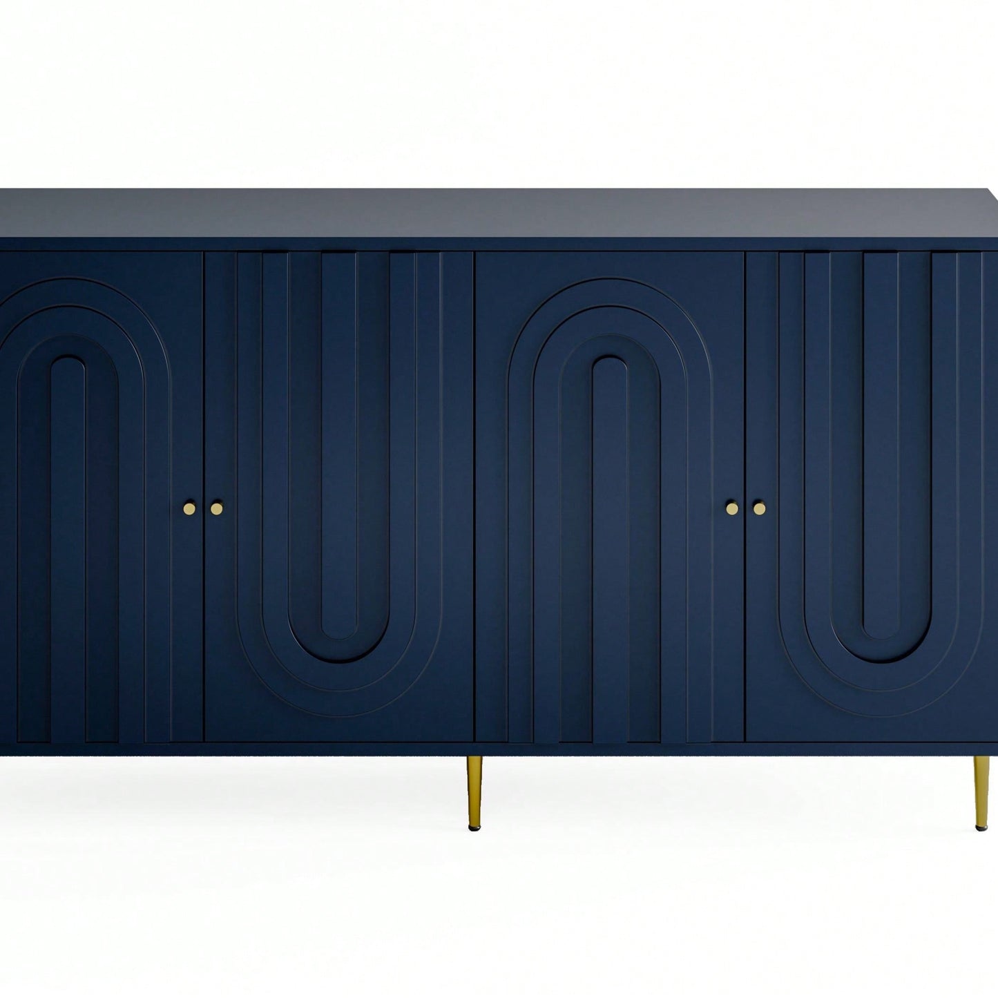 Modern 4 Door Wooden Cabinet Sideboard Buffet Server Cabinet Storage Cabinet