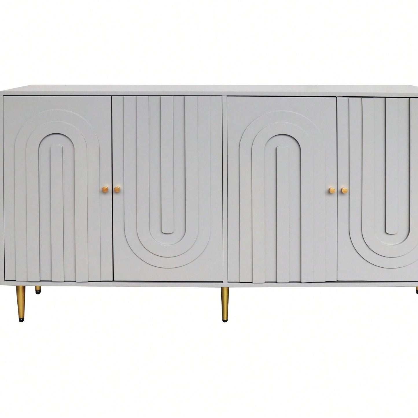Modern 4 Door Wooden Cabinet Sideboard Buffet Server Cabinet Storage Cabinet