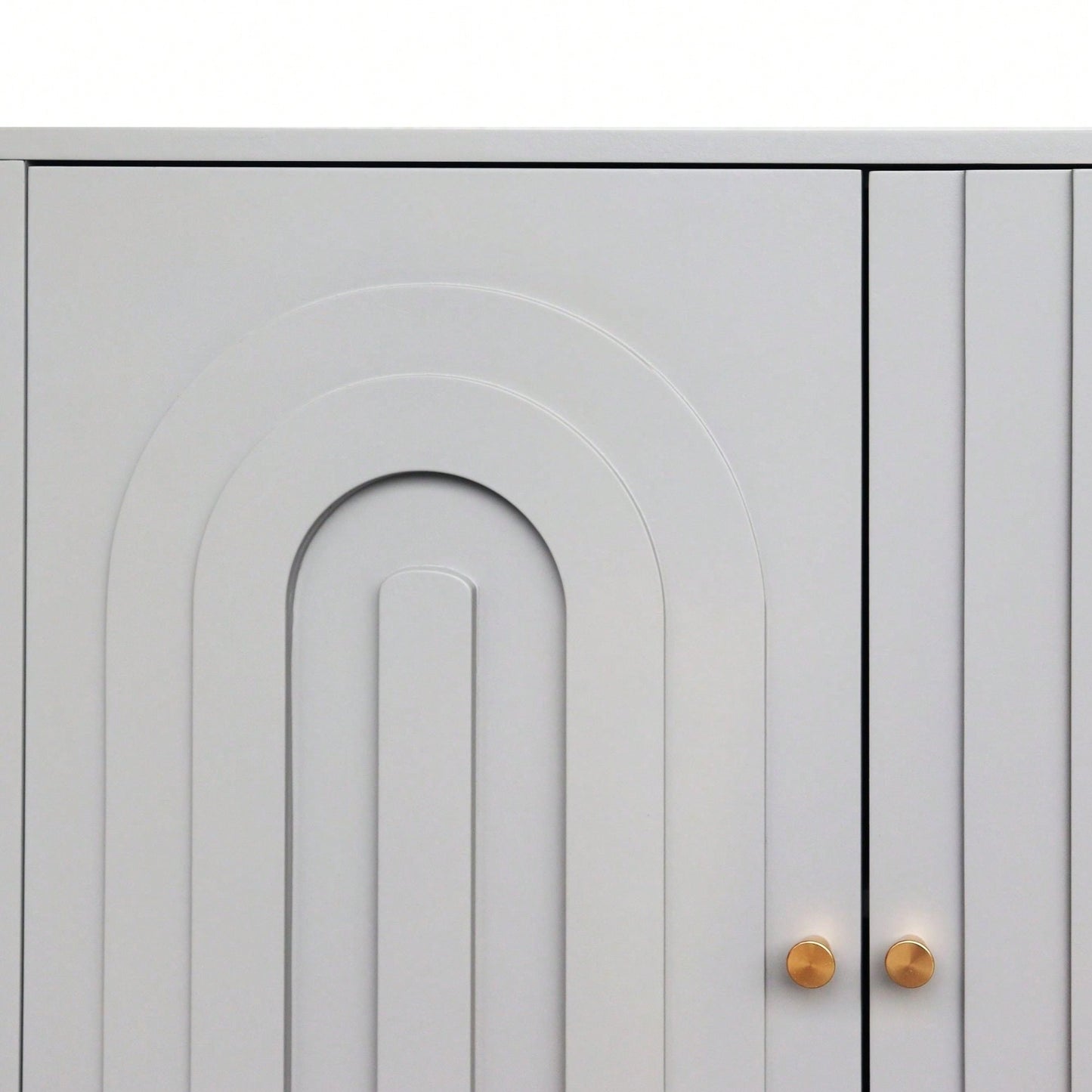 Modern 4 Door Wooden Cabinet Sideboard Buffet Server Cabinet Storage Cabinet