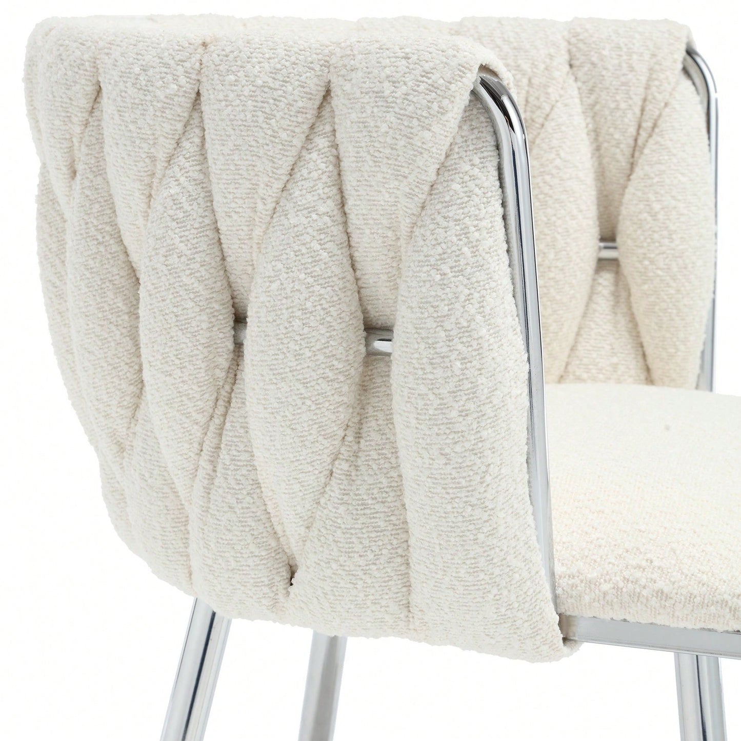 Leisure Dining Chairs Accent Chair Velvet Accent Lounge Chair With Metal Feet 2PC/SET