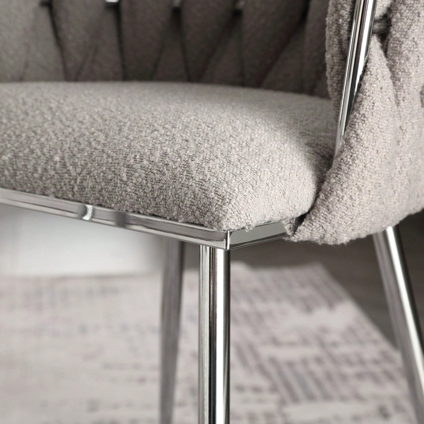 Leisure Dining Chairs Accent Chair Velvet Accent Lounge Chair With Metal Feet 2PC/SET