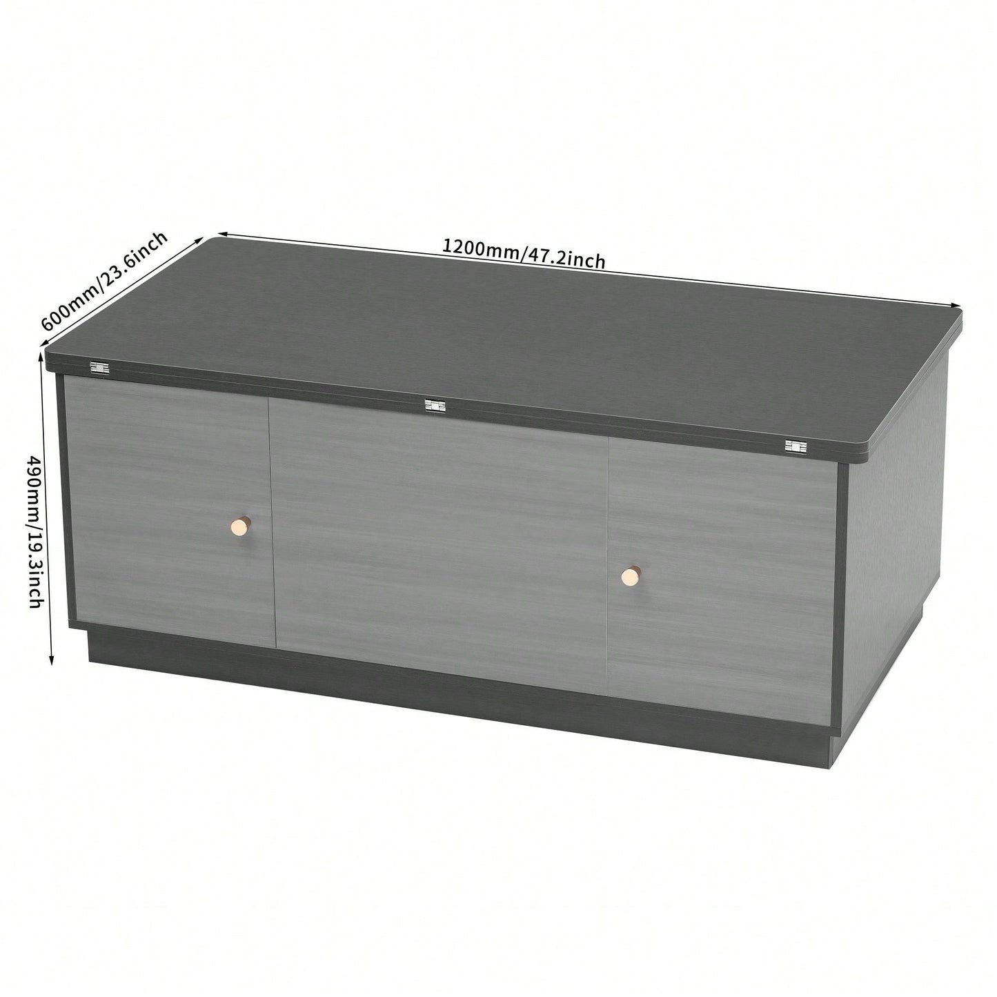 Multi-Functional Rectangle Lift-Top Coffee Table Extendable With Storage