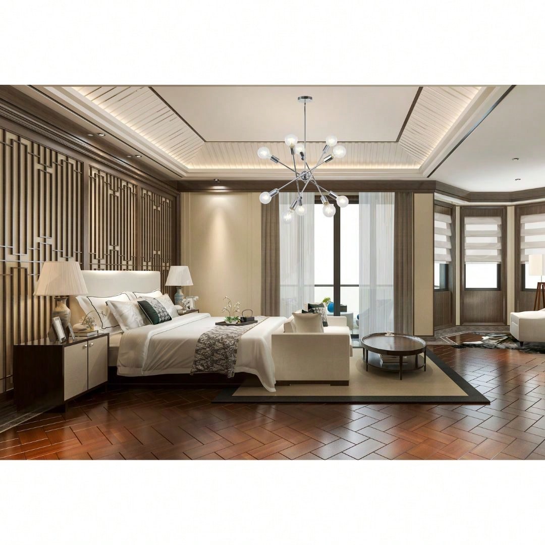 Adjustable Stem Mount Contemporary Ceiling Light for G25 G30 Edison Bulbs Dimmable Design Flat Sloped Ceilings