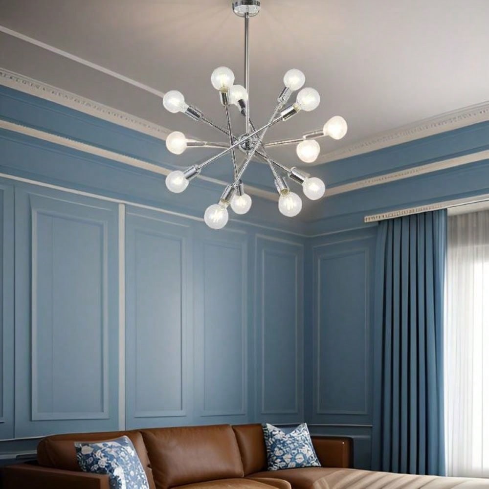 Adjustable Stem Mount Contemporary Ceiling Light for G25 G30 Edison Bulbs Dimmable Design Flat Sloped Ceilings
