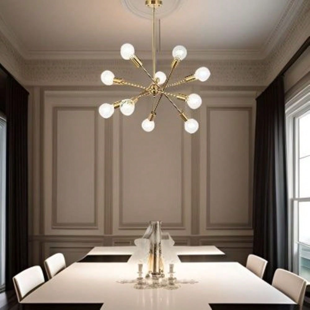 Adjustable Stem Mount Contemporary Ceiling Light for G25 G30 Edison Bulbs Dimmable Design Flat Sloped Ceilings