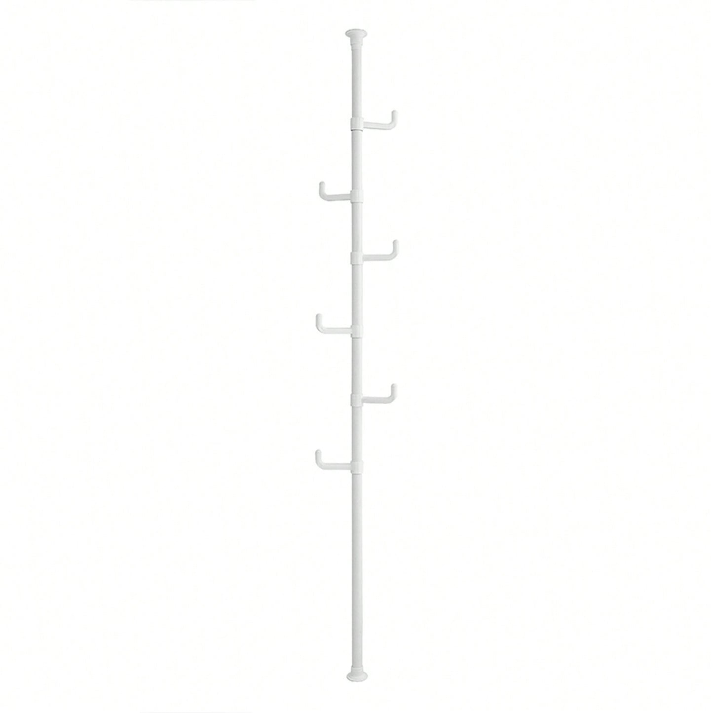 Adjustable Laundry Pole Clothes Drying Rack Coat Hanger DIY Floor To Ceiling Tension Rod Storage Organizer For Indoor, Balcony