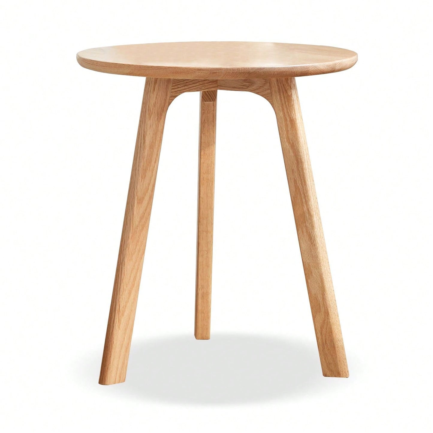 Solid Oak Round Side Table: Stylish, Durable, And Versatile