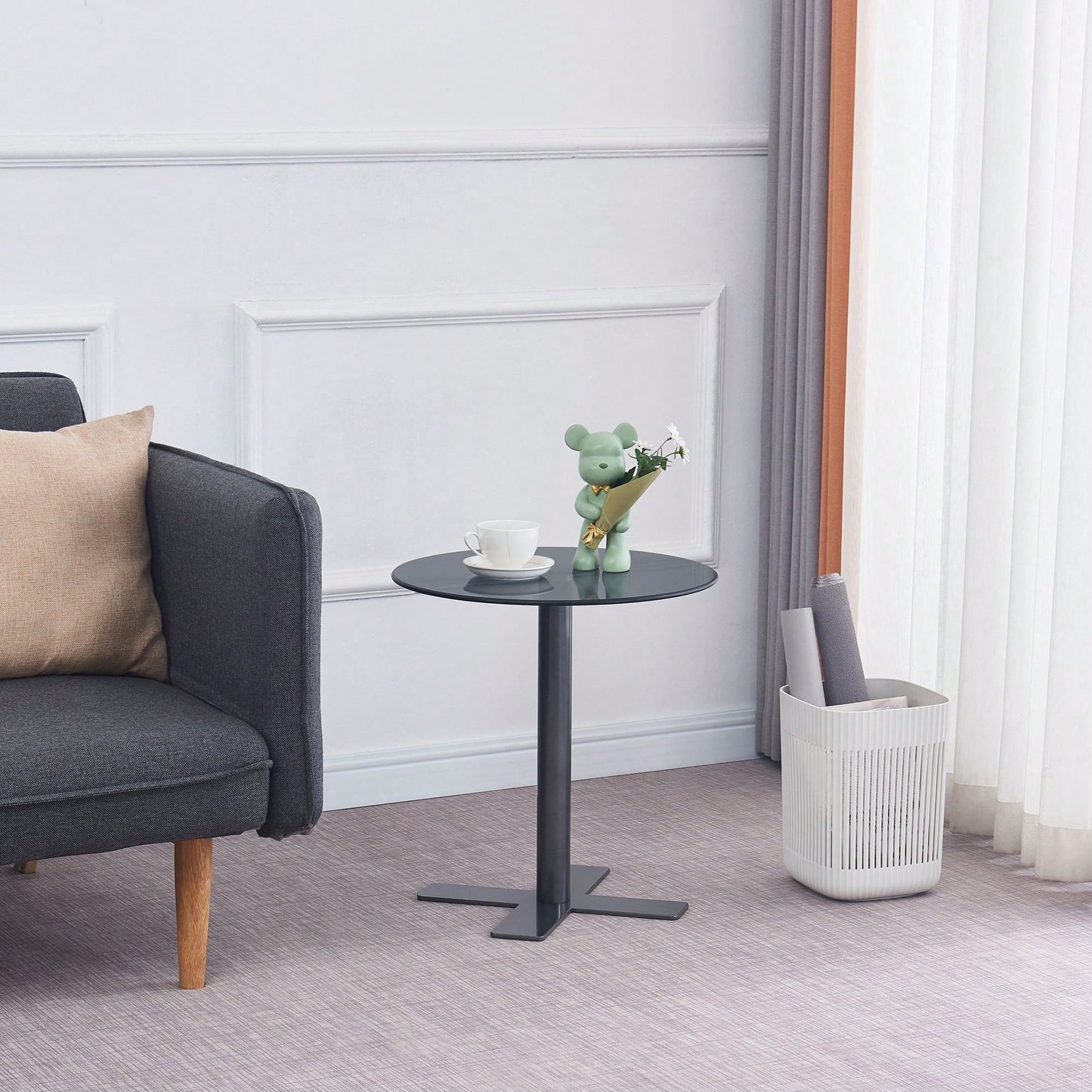 Tempered Round Glass Dining Table With Legs