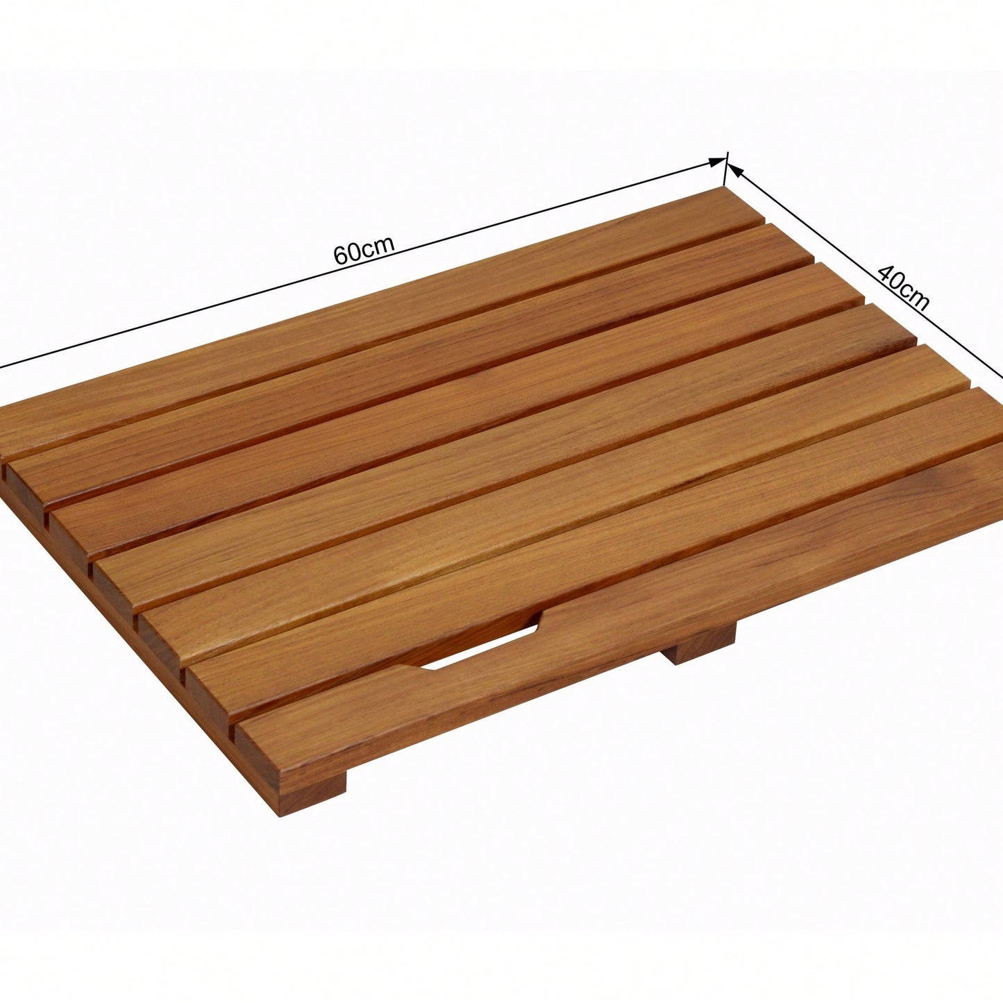 Premium Solid Teak Bathroom Mat - Anti-Slip, Responsibly Sourced And Durable